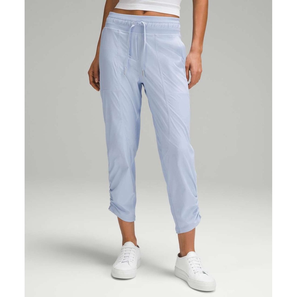 LULULEMON Women's Dance Studio Mid-Rise Cropped Pant Blue Size 14